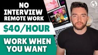 7 Best $40/Hour No Interview Remote Jobs