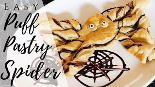 PUFF PASTRY NUTELLA SPIDER | HALLOWEEN SPIDER TREAT