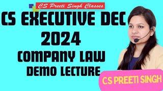 CS Executive I Demo lectures Company Law I Best CS Executive Coaching in Delhi laxminagar