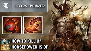 HORSEPOWER Centaur +300 STR No Boots Entire Game! Most Imba Hero Need 5 Man to Kill Him WTF Dota 2