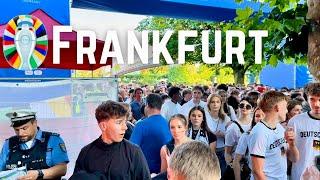 [4K]  Frankfurt City Euro2024 Festival Walk | Flood of football fans️