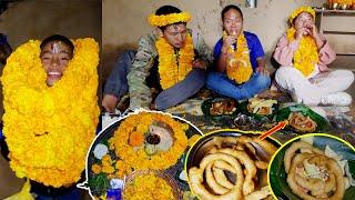 Sanjip Jina Celebrating Tihar Festival II Celebrating BhaiTika in RURAL NEPAL II Happy Diwali