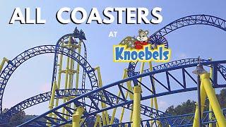 All Coasters at Knoebels + On-Ride POVs + Phoenix + Twister - Front Seat Media