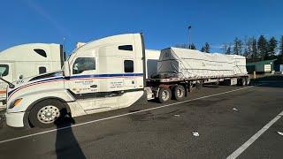 Central Oregon Flatbed Trucking #217. Picking up in Chehalis WA. My new Tarps.