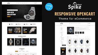 Spike Watch - Responsive OpenCart Theme for eCommerce - Installation