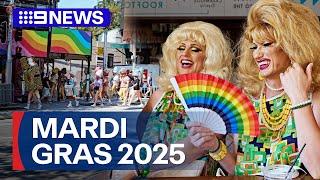 Party kicks off for annual Sydney Mardi Gras parade | 9 News Australia