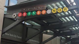 MTA NYC Subway: (2) (3) (4) (5) (B) (D) (N) (Q) (R) (W) Trains @ Atlantic Avenue-Barclays Center