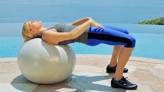 25 min Beginner - Intermediate Stability Ball Workout with Weights