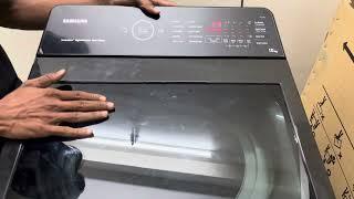 Samsung Ecobubble Washing Machine  10 kg Top Load Washing Machine demo/how to ues/