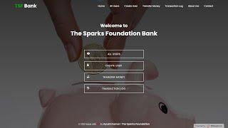 Basic Banking System using HTML, CSS, JS and PHP | The Sparks Foundation | #GRIPOCTOBER21