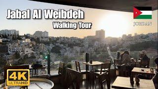  Amman, Jordan, Jabal Al Weibdah - Walking Tour | 4K | FULL TOUR