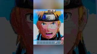 Naruto Characters in Minecraft Pixel Art #shorts