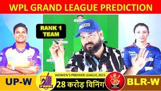 WPL 2025 | UP-W vs RCB-W Match Prediction | UP Women vs Bangalore Women IPL Match Prediction