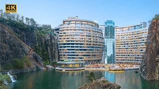 Experience China's Incredible Luxury Hotel Built Inside a Quarry