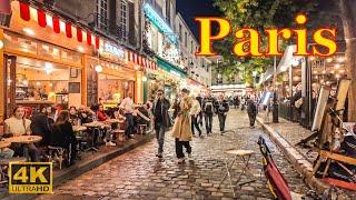 Paris, France  - Night Walk in Paris 2024 - 4K HDR walking Tour | Paris 4K | A Walk In Paris