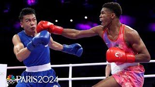 Omari Jones takes care of business against Kan Chia Wei in Paris Olympics debut | NBC Sports