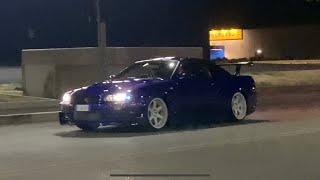 Nissan skyline R34 crazy turbo-lag