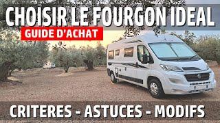 Choisir le FOURGON IDEAL ! Guide d'achat complet de votre fourgon aménagé