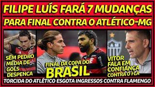 7 MUDANÇAS NO FLAMENGO | MÉDIA DE GOLS DESPENCA SEM PEDRO | ATLÉTICO-MG CONFIANTE | FINAL À VISTA E+