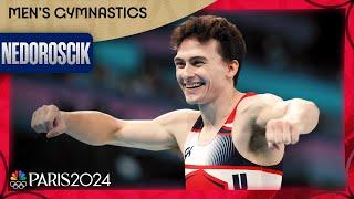 Stephen Nedoroscik POWERS to bronze on pommel horse as crowd erupts | Paris Olympics | NBC Sports