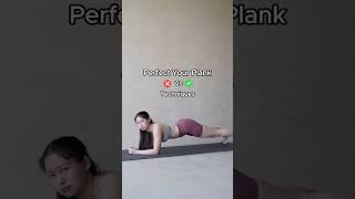 Plank Form Correction ️ vs. ️