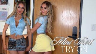 Mini Skirt Try On