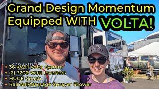 Grand Design Momentum with a CRAZY Volta lithium battery setup! | Meeting the Co-Founder of Volta