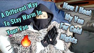 A Different Way To Stay Warm In Your Van Or Car! Stay Warm Overnight #vanlife