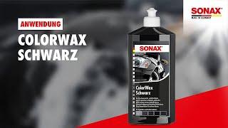 Anwendung SONAX ColorWax schwarz