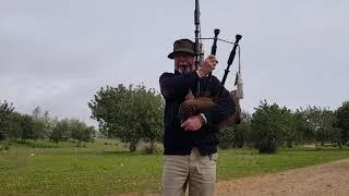 Bagpipe's tuning drones and daily exercises