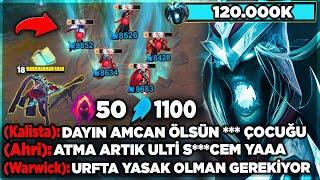 URF KARTHUS 1100 AP SINIRSIZ ULTİ !! KÜFÜRLER HAVADA UÇUŞTU 120.000K HASAR !!