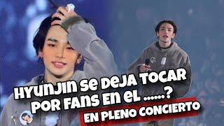 HYUNJIN DE STRAY KIDS SE DEJA TOC4R POR UNA FAN EN PLENO CONCIERTO!#straykids #hyunjin