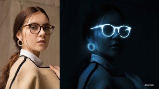 Glow in the Dark Portrait Effect Photoshop Tutorial