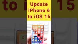 how to update iphone 6 to iOS 15 | how to upgrade iphone 6 to iOS 15 #viralshorts