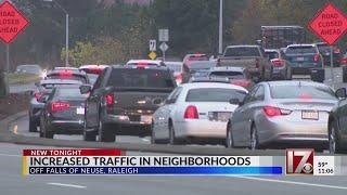 Increased traffic in Raleigh neighborhoods