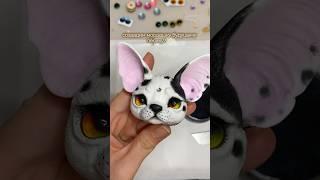 Леплю мордашку собаки из полимерной глины. Мастерская ручной работы #куклыручнойработы #собака