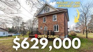 Sold! A $629,000  2.5 Storey Century home on one of the biggest lots in Owen Sound.