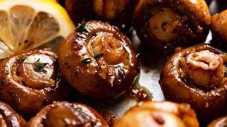 Garlic Butter Roasted Mushrooms