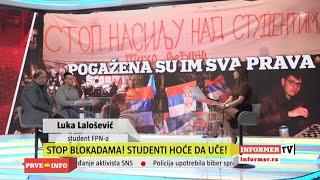 PRVE INFO -Studenti iz ostalih gradova dolaze da podrže studente koji žele da uče u Pionirskom parku