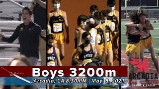 2021 TF - Arcadia Invitational (Boys 3200 Invitational Heat)