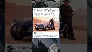 Carroll Shelby sold counterfeit Cobras  #automobile #sportscar #cartok