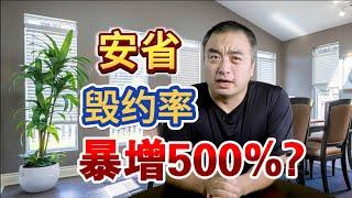 惊！安省购房毁约率竟然暴增500%？！#多伦多地产 #加拿大房地产 #多伦多买房