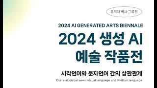 2024 생성 AI 예술 작품전-홍익대 박사 그룹전 AI Generated Arts