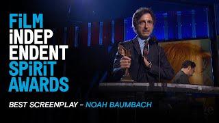 NOAH BAUMBACH wins Best Screenplay for MARRIAGE STORY at the 35th Film Independent Spirit Awards