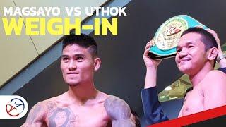 Mark Magsayo vs Panya Uthok Official Full Weign-in with Undercard | BQ Mall in Tagbilaran, Bohol