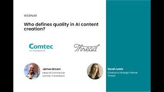 Webinar: Who defines quality in AI content creation?