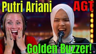 AGT GOLDEN BUZZER! Simon Cowell Asks Blind Singer Putri Ariani to Sing SECOND SONG 2023! Reaction