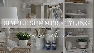 NEW SIMPLE SUMMER STYLING || KITCHEN DECORATING IDEAS || HOW TO STYLE A KITCHEN ISLAND