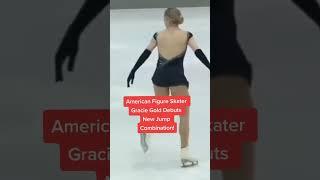 American Figure Skater Gracie Gold Debuts New Jump Combination! #shorts