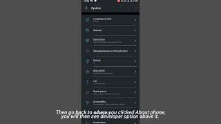 How to turn on Developer options on Itel A58 pro